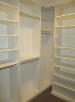 Manhattan Beach Dual Walk-in Closet — Professional Home Organizers project by Closet Solutions