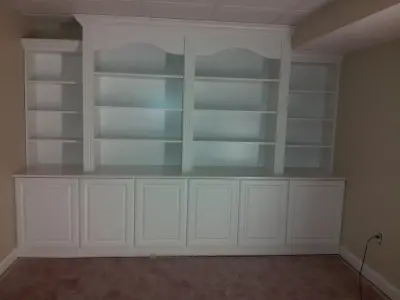 Bookcase for the Basement in Mason, Ohio — Professional Home Organizers project by All About Organizing