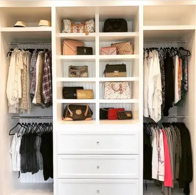 Primary Wardrobe — Professional Home Organizers project by Suddenly Simple Professional Organizing