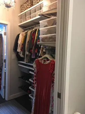 Elfa Decor Master Closet Upgrade — Professional Home Organizers project by The Organized Soprano