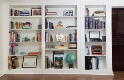 Systematized Bookshelf 1 — Professional Home Organizers project by Christina Giaquinto Organizing, LLC