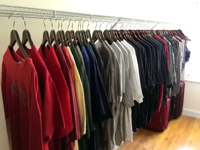 Closet Organization for Him 1 — Professional Home Organizers project by Christina Giaquinto Organizing, LLC