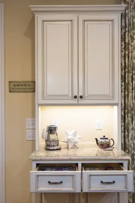 Coffee Station Organization for the Kitchen — Professional Home Organizers project by Abundance Organizing