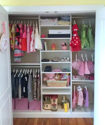 Neatly Arranged Room for Young Girls 2 — Professional Home Organizers project by Christina Giaquinto Organizing, LLC