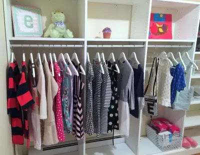 Neatly Arranged Girls' Room 1 — Professional Home Organizers project by Christina Giaquinto Organizing, LLC