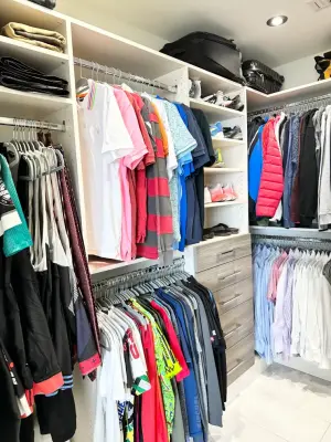 Men's Wardrobe Unpacking and Organization — Professional Home Organizers project by Neat Nathalie & Co LLC