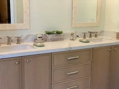 St. Helena Vanity for the Bathroom — Professional Home Organizers project by Malka Sabroe-JoHanson