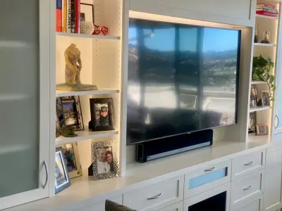 TIBURON MEDIA HUB — Professional Home Organizers project by Malka Sabroe-JoHanson