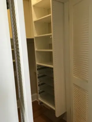 Compact Wardrobe — Professional Home Organizers project by Melanie Johnson - Closets By Melanie