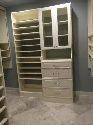 Bisque Closet Mastery — Professional Home Organizers project by Melanie Johnson - Closets By Melanie