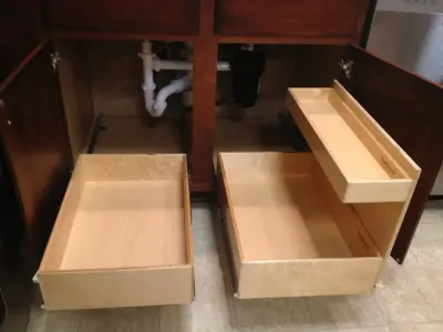 Beneath the Kitchen Sink — Professional Home Organizers project by ShelfGenie Of Columbus