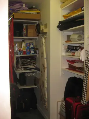 Brooklyn Heights Walk-in Wardrobe — Professional Home Organizers project by Emily Matles / Emagine Simplicity