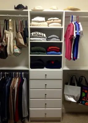 Buckhead West Closet — Professional Home Organizers project by 2Square1 Organizing, LLC