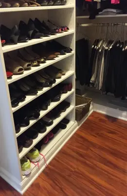 Bridge Shelving White Walk-In — Professional Home Organizers project by Jessica Earley