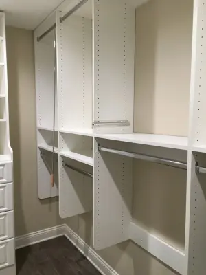 Master Closets on Woolworth Road — Professional Home Organizers project by Melanie Johnson - Closets By Melanie