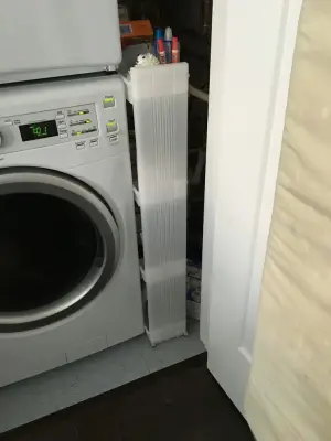 Tiny Laundry Nook — Professional Home Organizers project by The Organized Soprano