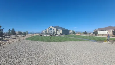 Landscaping Renovation (Berm, Irrigation System, Sod, Trees, Hardscaping) — Landscape Construction project by Northern Colorado Landscaping in Berthoud