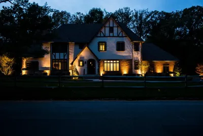 Outdoor Lighting — Landscape Construction project by Pennella's Landscape Designs, LLC in Montville