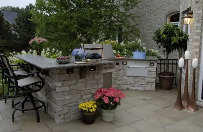 Outdoor Grilling Stations by Poul's Landscaping & Nursery, Inc.
