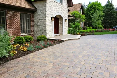 Front Entries & Walkways by Poul's Landscaping & Nursery, Inc.