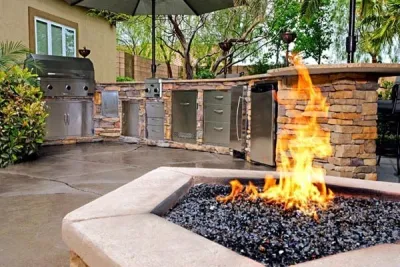 Fire Features — Landscape Construction project by Pro Green Outdoors