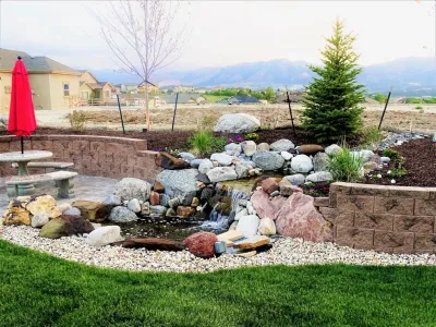 Custom Water Features — Landscape Construction project by RC Custom Landscape & Stonework
