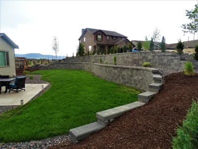 Retaining walls — Landscape Construction project by RC Custom Landscape & Stonework in Colorado Springs