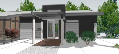 Modern New Home — Architectural & Building Design Services project by Mark A. Henrichs Architect
