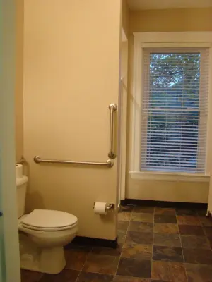 Crawfordsville Historic Residence Accessible Bathroom Upgrade — Architectural & Building Design Services project by Judith Kleine Architect, LLC