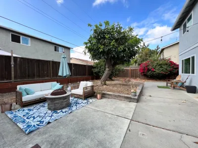 Backyard Remodel (Granite, Mulch, Outdoor Lighting, Grass, Turf, Shrubs) by San Jose Tree Service & Landscaping