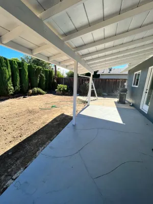 Backyard Remodel (Planter Boxes, Walkways, Pavers, Grass, & Tree Install) by San Jose Tree Service & Landscaping