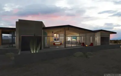 Contemporary Desert Residence for Eco-Friendly Living — Architectural & Building Design Services project by Tracy A. Stone Architect