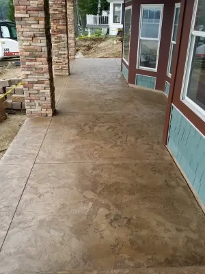 Concrete Overlay for Front Porch — Architectural & Building Design Services project by Dancer Concrete Design