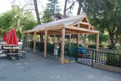 Funderland Park - Sam's Garage Ride Shelter — Architectural & Building Design Services project by Konet Architecture LLC