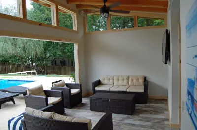 Gilbert Swimming Pool House — Architectural & Building Design Services project by Bowerbird Design LLC