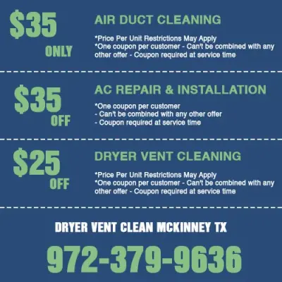 Dryer Vent Cleaning Mckinney TX - Heating & Cooling Services in Mckinney, TX