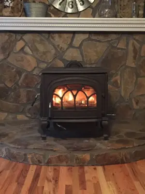 HiFlame Stallion Oversized Cast Iron Wood Stove with Double Doors — Air Duct Cleaning Services project by Olymberyl America INC