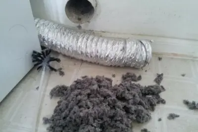 Dryer Vent Cleaning in Riverside, CA — Air Duct Cleaning Services project by American Air Duct Cleaning