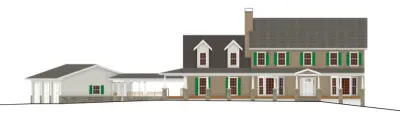 Significant Expansion with a Sheltered Pathway to the Garage — Architectural & Building Design Services project by Southeast Studios Inc.