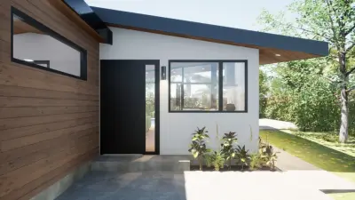 Airy Pool Cabana Serves as a Guest House — Architectural & Building Design Services project by Tracy A. Stone Architect