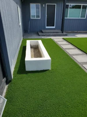 Artifical Grass, Planter Boxes Install. San Mateo Project — Landscape Construction project by Westcoast Hardscape in San Mateo