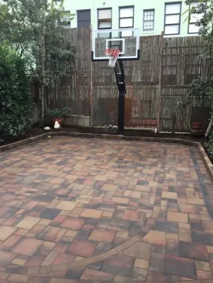 Custom Half Basketball Court — Landscape Construction project by Westcoast Hardscape in San Francisco