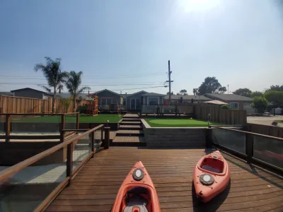 putting green and turf for backyard — Landscape Construction project by Westcoast Hardscape in Oakland