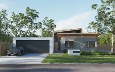courtyard home design — Architectural & Building Design Services project by Threadgold Architecture + Construction