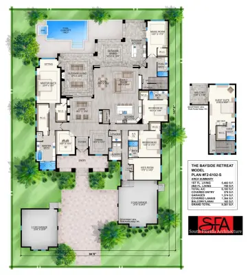 Bayside Retreat Model F2-6102 — Architectural & Building Design Services project by South Florida Architecture