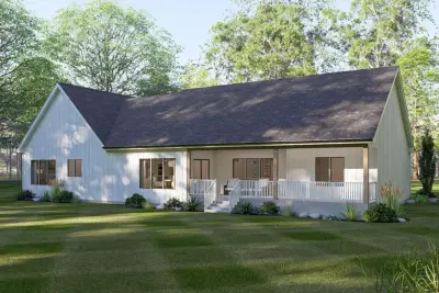 Contemporary Farmhouse Design 963-01196 — Architectural & Building Design Services project by America's Best House Plans