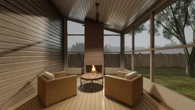 Compact and Comfortable Screened Porch — Architectural & Building Design Services project by Fabl Design
