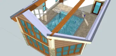 Clarence NY Swimming Pool Expansion — Architectural & Building Design Services project by CV3 Architectural PC