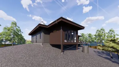 Oconee Self-Sufficient Contemporary Cabin — Architectural & Building Design Services project by Arcisan, Inc.