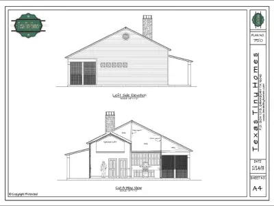 Project 750 Blueprint — Architectural & Building Design Services project by Texas Tiny Homes
